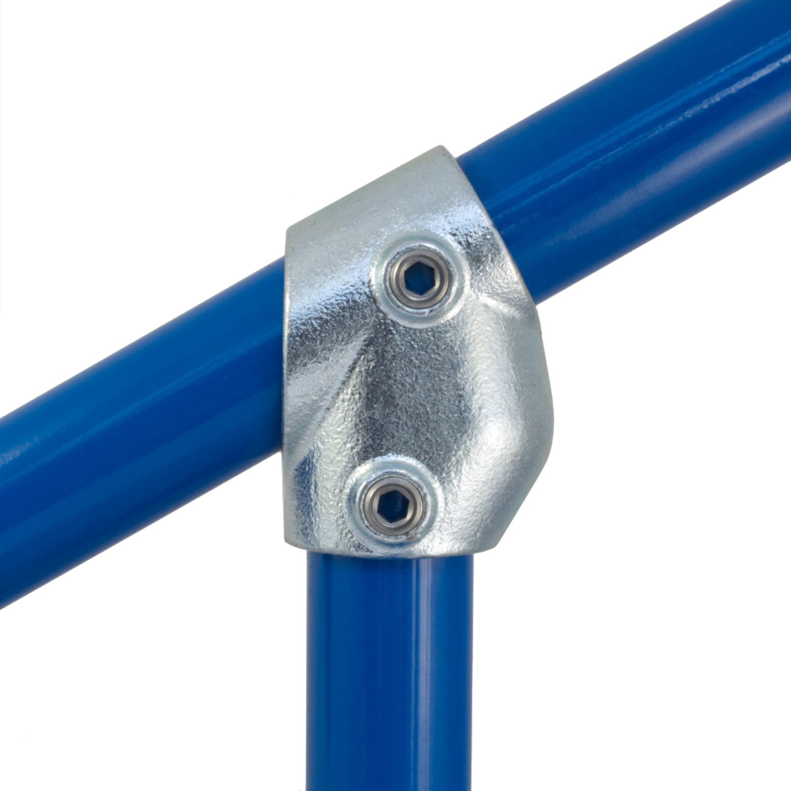 Adjustable Short T (Adjustable Short Tee), 30 to 60 Degrees for Galvanised Pipe (Interclamp Code 129). Shop online chain.com.au. Australia wide shipping.