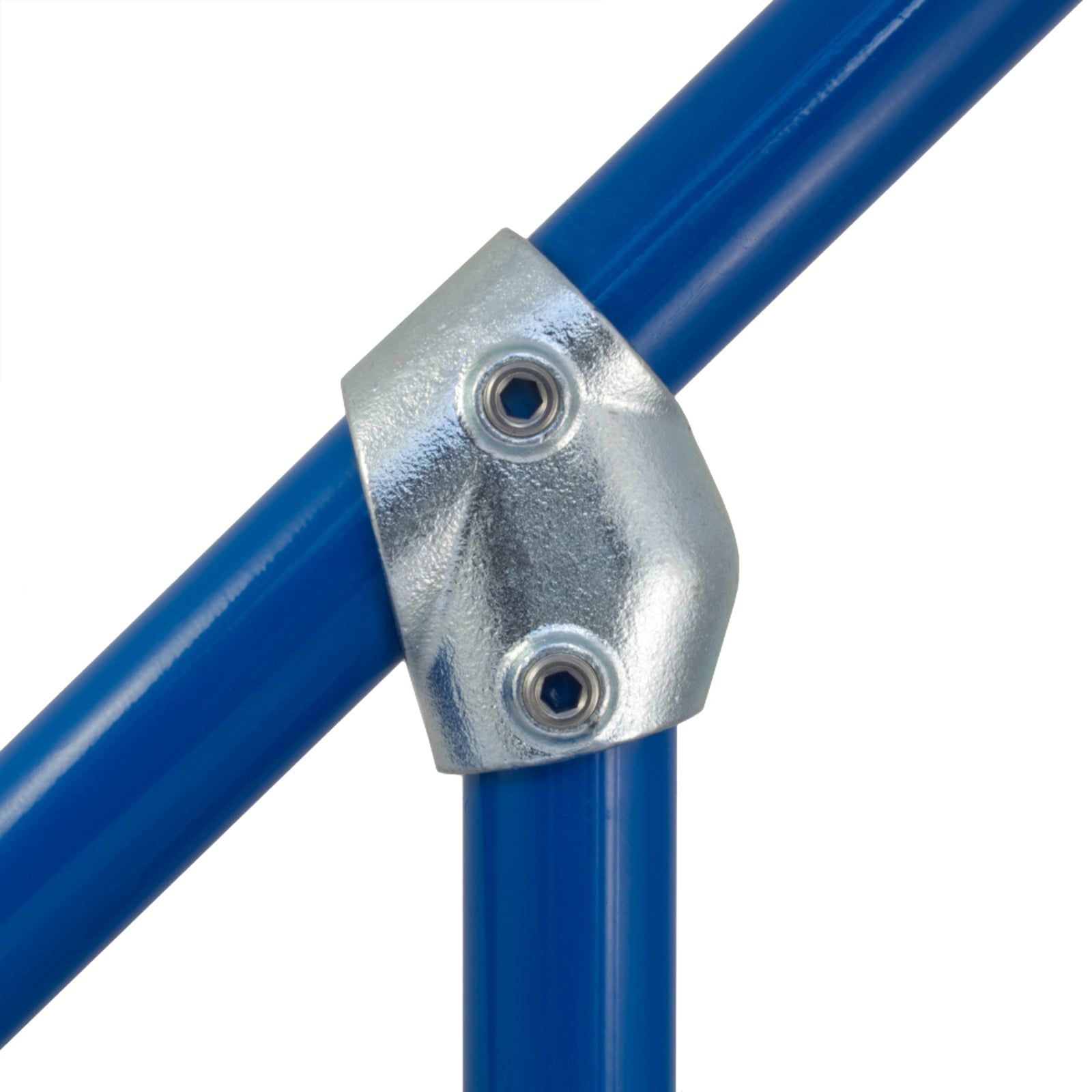 Max Angle of the Adjustable Short T (Adjustable Short Tee), 30 to 60 Degrees for Galvanised Pipe (Interclamp Code 129). Shop online chain.com.au. Australia wide shipping.