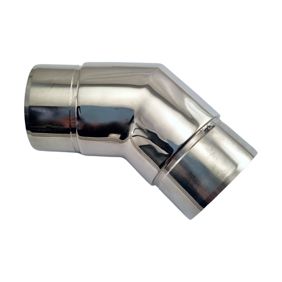 Stainless Steel 135 Degree (135°) Tube Connector Rail Fitting. Australia wide shipping. Shop: chain.com.au