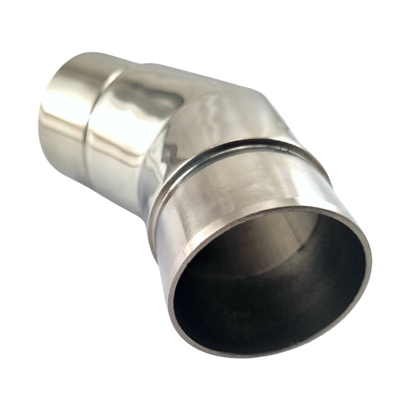 Stainless Steel 135 Degree (135°) Tube Connector Rail Fitting. Australia wide shipping. Shop: chain.com.au