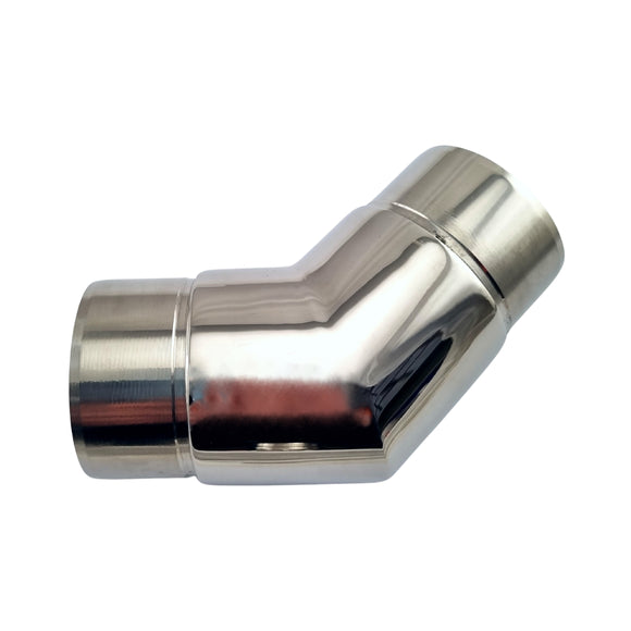 Stainless Steel 135 Degree (135°) Tube Connector Rail Fitting. Australia wide shipping. Shop: chain.com.au