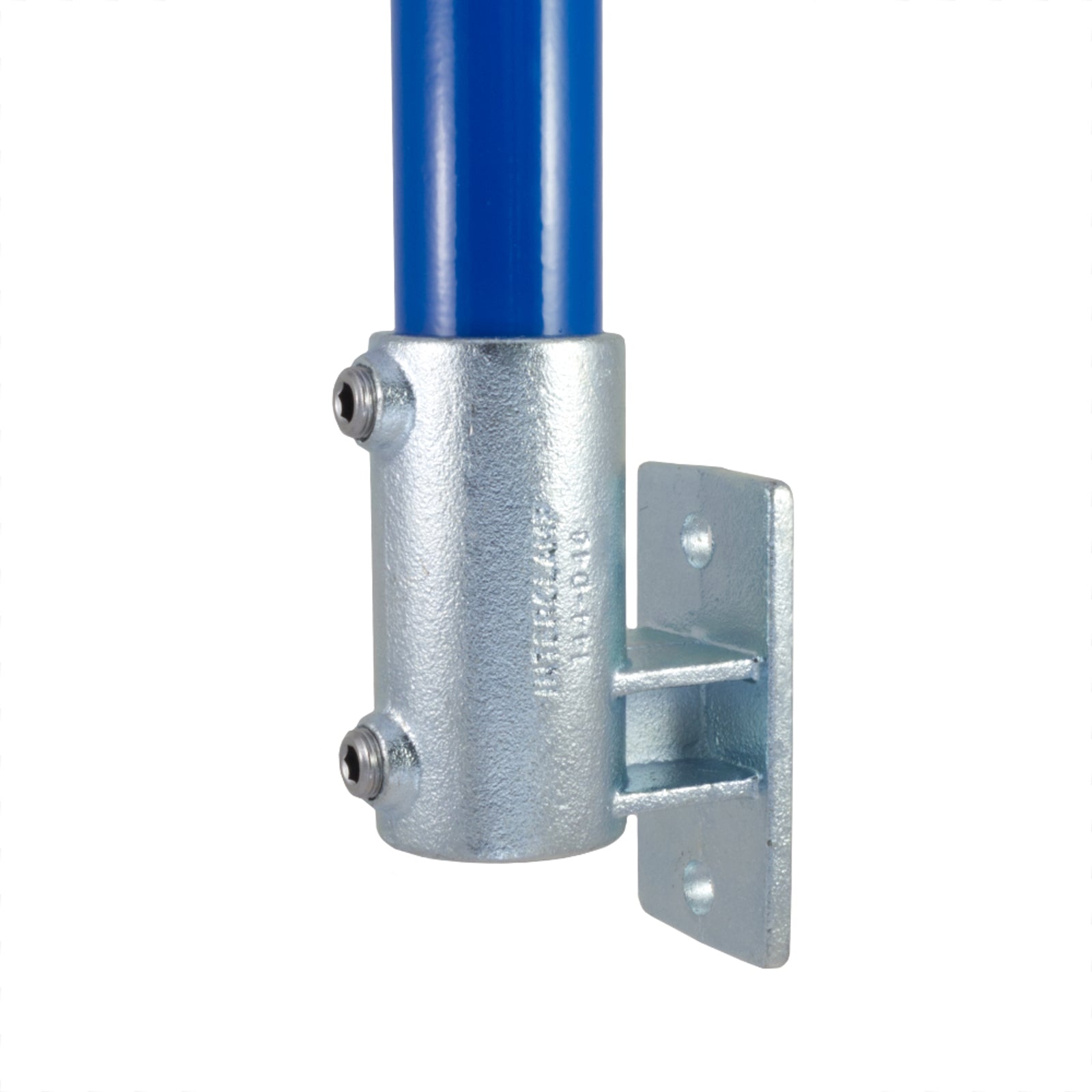 Railing Side Support - Vertical for Galvanised Pipe. Interclamp Code 144. 