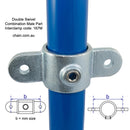 Double Swivel Combination Male Part, Interclamp Code 167M. Shop rail, pipe and fence fittings online chain.com.au. Australia wide shipping.