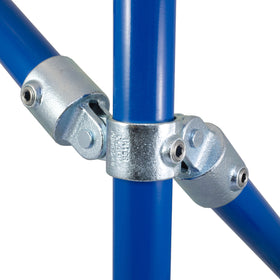Corner Swivel Combination, Interclamp Code 168. Shop rail, pipe and fence fittings online chain.com.au. Australia wide shipping.