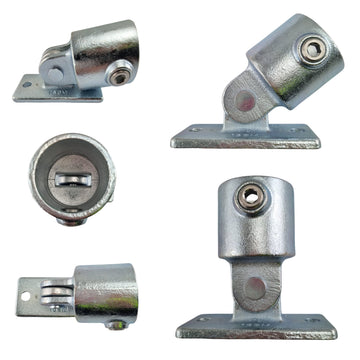 Swivel Base Flange (Swivel Wall Flange) for Galvanised Pipe (Interclamp Code 169). Shop chain.com.au. Australia wide shipping.