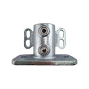 Floor Flange with Rear Fix Points for Galvanised Pipe. Interclamp code 242. Australia wide shipping. Shop chain.com.au