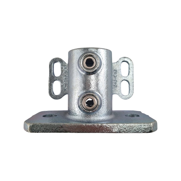 Floor Flange with Rear Fix Points for Galvanised Pipe. Interclamp code 242. Australia wide shipping. Shop chain.com.au