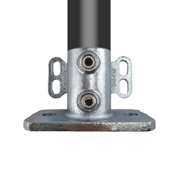 Floor Flange with Rear Fix Points for Galvanised Pipe. Interclamp code 242. Australia wide shipping. Shop chain.com.au