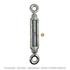 24mm Eye-Eye Turnbuckle Galvanised. Shop hardware online chain.com.au. Australia wide delivery & Melbourne click & collect.