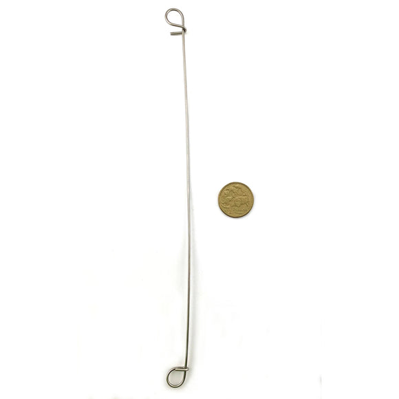 Stainless steel loop ties 250mm Long. Also known as bag ties. Australian made. Bulk Buy