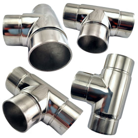 3-Way T/Tee Joiner Stainless Steel Rail Fitting for 50.8mm pipe. Australia wide shipping. Shop: chain.com.au