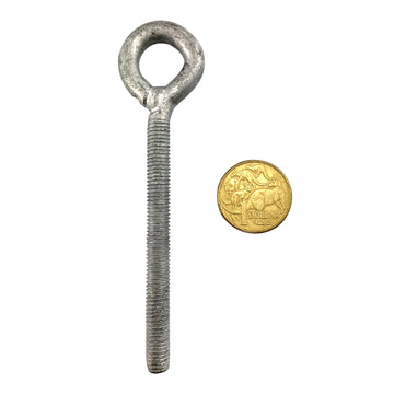 8mm Galvanised eye bolt with a 80mm metal thread. Shop bolts and hardware online. Australia wide shipping. Chain.com.au