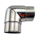 90° Sharp Corner Stainless Steel Rail Fitting for 50.8mm pipe. Australia wide shipping. Shop: chain.com.au