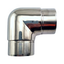 90° Sharp Corner Stainless Steel Rail Fitting for 50.8mm pipe. Australia wide shipping. Shop: chain.com.au