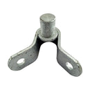 Angle Post Gudgeon and Strap. Code: APG25. Size: 25NB. Australian made. Shop fence and gate fittings online. Chain.com.au. Australia wide shipping.