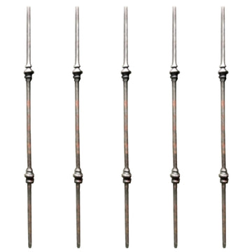 Zinc or black steel Balusters in style: DHP03-02. 