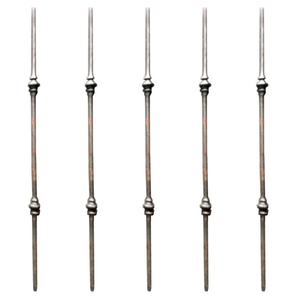 Zinc or black steel Balusters in style: DHP03-02. 