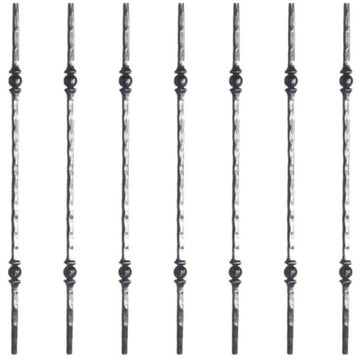 Zinc or black steel Balusters in style: DHP03-07. 