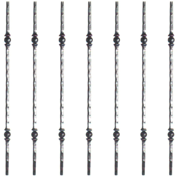 Zinc or black steel Balusters in style: DHP03-07. 