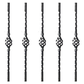 Zinc or black steel Balusters in style: DHP03-14. Australia