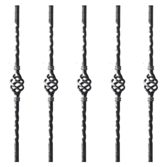 Zinc or black steel Balusters in style: DHP03-14. Australia