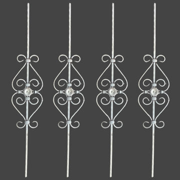 Zinc or black steel Balusters in style: DHP03-34 Beaten Bar. Brand: Chatterton. Buy 1 or many at factory-direct prices. Australia.