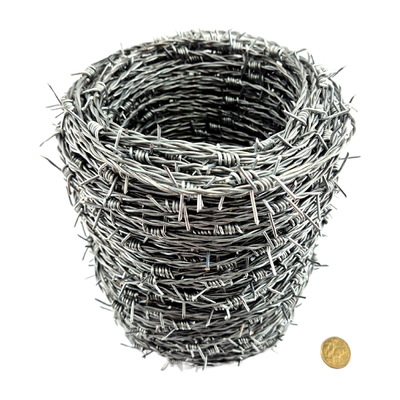 Barb Wire Galvanised. Wire size 1.6mm x 100 metres. Australia wide shipping. Shop hardware at chain.com.au.