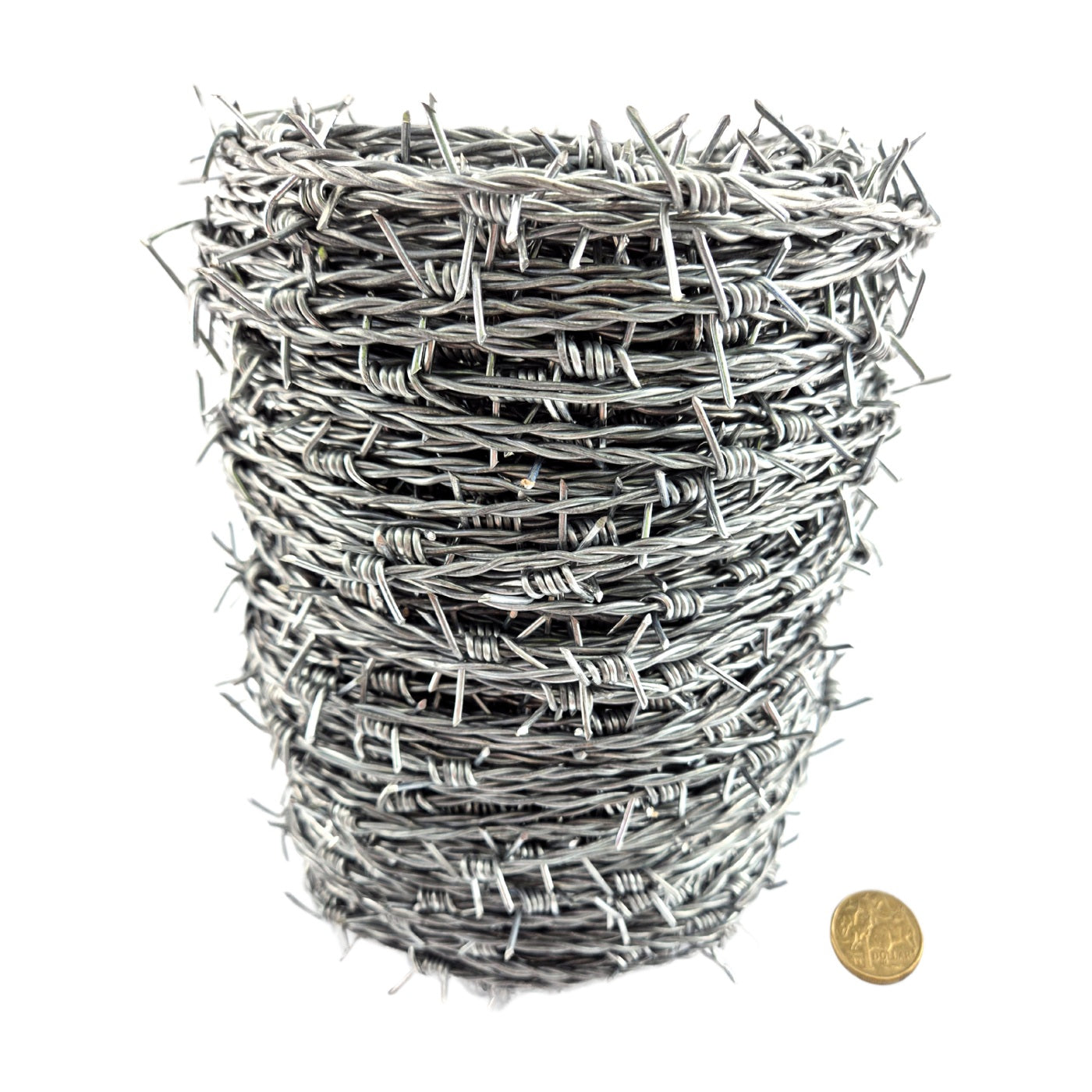 Barb Wire Galvanised. Wire size 1.6mm x 100 metres. Australia wide shipping. Shop hardware at chain.com.au.