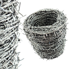 Barb Wire Galvanised. Wire size 1.6mm x 100 metres. Australia wide shipping. Shop hardware at chain.com.au.