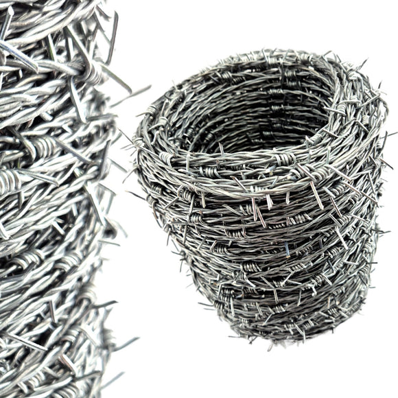 Barb Wire Galvanised. Wire size 1.6mm x 100 metres. Australia wide shipping. Shop hardware at chain.com.au.