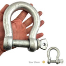 25mm Galvanised Bow Shackle. Shop hardware online chain.com.au. Australia wide shipping from Melbourne.