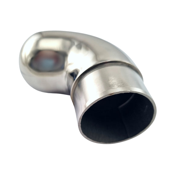 Stainless Steel Bull Nose End - 50.8mm Rail Fitting. Australia wide shipping. Shop: chain.com.au