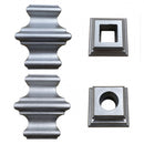 Aluminium Bushes code: DHP15-01, DHP15-02 and DHP15-03. Square/Round.  wrought iron fencing components. Australia.