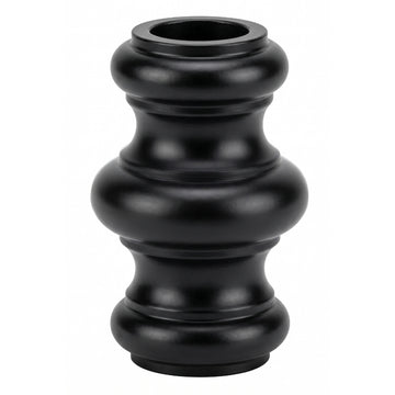 Black and zinc steel Bushes code: DHP14-08, DHP14-09 and DHP14-10. Round/Square. Wrought iron fencing components. Australia.