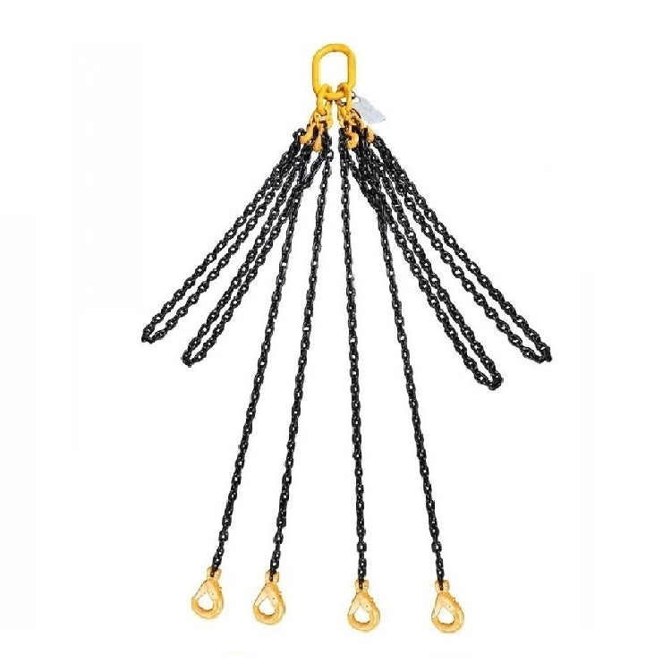 Grade 80 Chain Slings x 3m. Chain thickness: 8mm, 10mm. 4 legs. Complies to: AS 3775.1–2004. Australia wide shipping. Shop: Chain.com.au