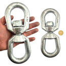 Chain Swivel made of Galvanised Steel in an Eye-Eye style, size: 20mm. Australia. Chain.com.au