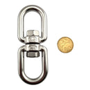 Chain Swivel in Stainless Steel - Eye-Eye style. Size: 10mm. Australia wide shipping + Melbourne pick-up.