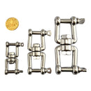 Chain Swivels in Stainless Steel - Jaw-Jaw style. Sizes: 6mm, 8mm, 10mm. Australia