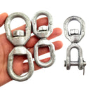 Chain Swivels made of Galvanised Steel in Eye-Eye and Eye-Jaw styles. Sizes: 6mm, 8mm. Australia