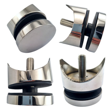Stainless Steel Curved Standoff Pin. For glass balustrading or glass pool fencing. Australia wide shipping. Shop: chain.com.au