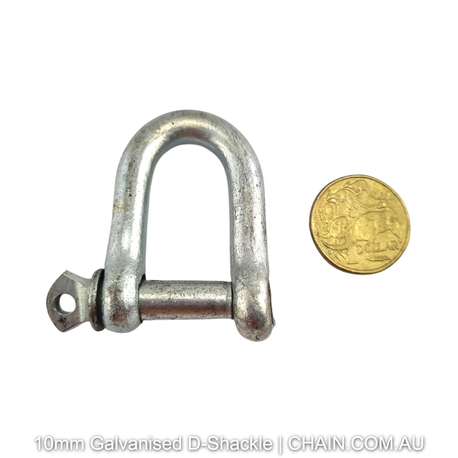 10mm Galvanised D Shackle. Shop D-Shackles and Hardware online at factory direct prices. Shipping Australia wide + Melbourne click and collect. Chain.com.au