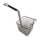 Square Deep Fryer Basket with heat-resistant Black Rubber Handle for commercial kitchens. Australia wide shipping, shop: chain.com.au
