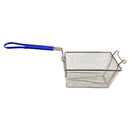 Deep Fryer Basket - Rectangle - Blue Rubber Handle. Size: Medium. Commercial kitchen grade. Australia wide shipping from chain.com.au.