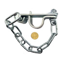 Double Gate Catch, Zinc Plated. Suits 25NB. Australian Made. Brand: Downee. Rural Hardware, Fence and Gate Fittings. Shop online chain.com.au. Australia wide shipping.