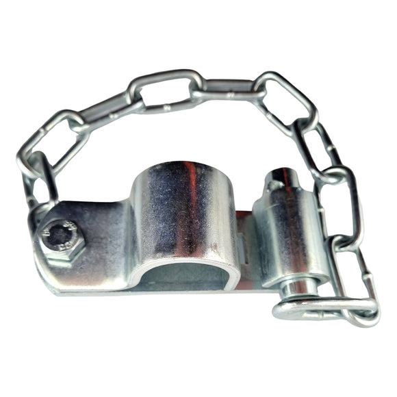 Double Gate Catch, Zinc Plated. Suits 25NB. Australian Made. Rural Hardware, Fence and Gate Fittings. Shop online chain.com.au. Australia wide shipping.