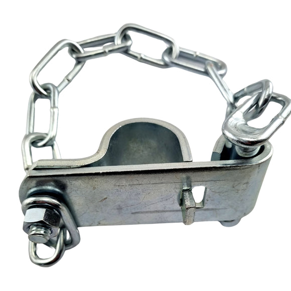 Double Gate Catch, Zinc Plated. Suits 25NB. Australian Made. Rural Hardware, Fence and Gate Fittings. Shop online chain.com.au. Australia wide shipping.