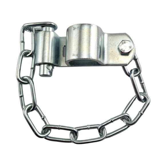 Double Gate Catch, Zinc Plated. Suits 25NB. Australian Made. Rural Hardware, Fence and Gate Fittings. Shop online chain.com.au. Australia wide shipping.