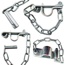 Double Gate Catch, Zinc Plated. Suits 25NB. Australian Made. Brand: Downee. Rural Hardware, Fence and Gate Fittings. Shop online chain.com.au. Australia wide shipping.