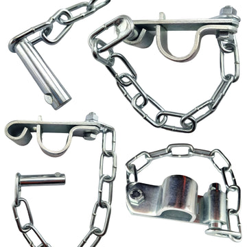Double Gate Catch, Zinc Plated. Suits 25NB. Australian Made. Brand: Downee. Rural Hardware, Fence and Gate Fittings. Shop online chain.com.au. Australia wide shipping.
