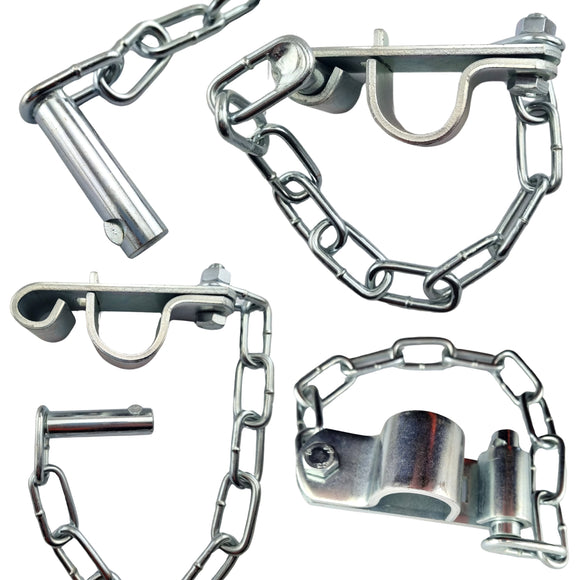 Double Gate Catch, Zinc Plated. Suits 25NB. Australian Made. Brand: Downee. Rural Hardware, Fence and Gate Fittings. Shop online chain.com.au. Australia wide shipping.